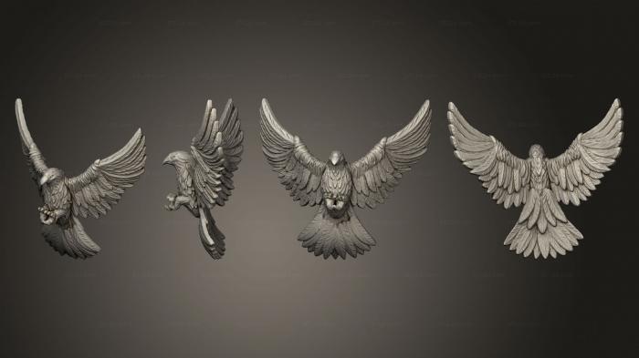 Animal figurines (Witcher Contract crow 1 003, STKJ_3190) 3D models for cnc