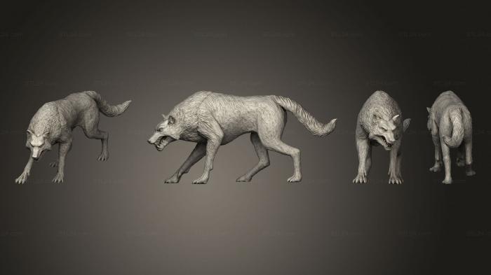 Статуэтки животных (Контракт Ведьмака с телом Кеоградана 001, STKJ_3191) 3D модель для ЧПУ станка