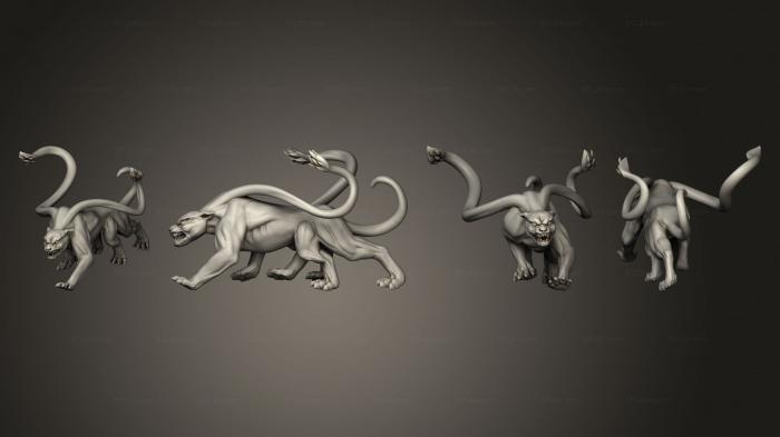 Animal figurines (Wizard s Guild The Elementalist Cat 1, STKJ_3195) 3D models for cnc