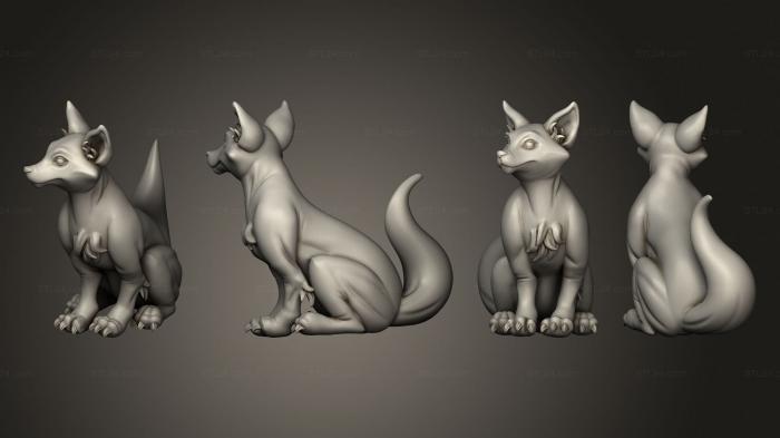 Статуэтки животных (Домашние Питомцы Волшебника 01, STKJ_3196) 3D модель для ЧПУ станка