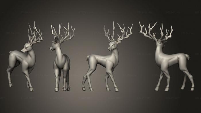Статуэтки животных (Домашние Фамильяры Волшебника v 3, STKJ_3199) 3D модель для ЧПУ станка