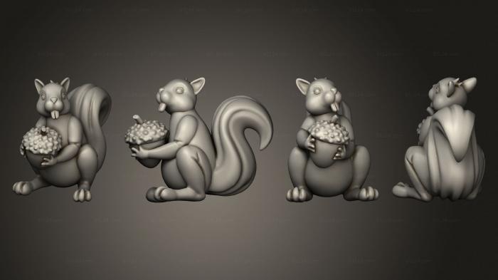 Animal figurines (Wizard s Pet Familiars, STKJ_3200) 3D models for cnc