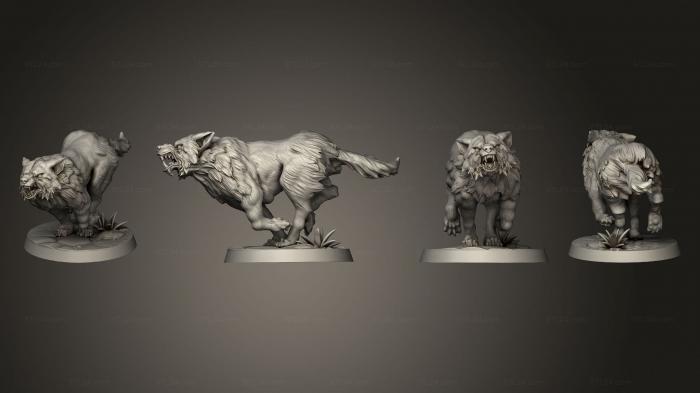 Animal figurines (Wolf 01, STKJ_3210) 3D models for cnc