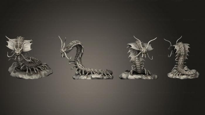 Animal figurines (Young Remorhaz Crawling Large, STKJ_3231) 3D models for cnc