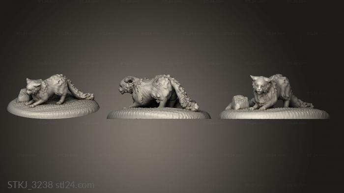 Статуэтки животных (STKJ_3238) 3D модель для ЧПУ станка