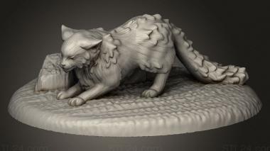 Animal figurines (Cat, STKJ_3238) 3D models for cnc