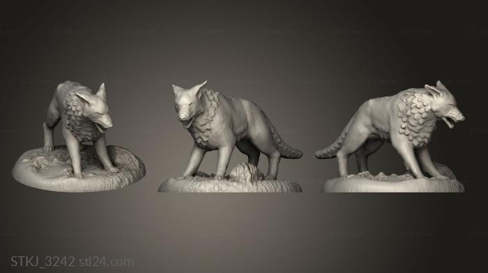 Статуэтки животных (STKJ_3242) 3D модель для ЧПУ станка