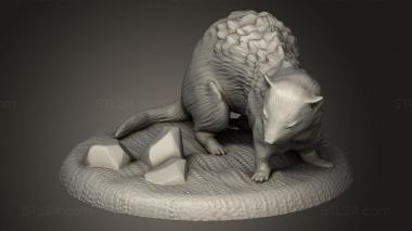 Animal figurines (Ferret, STKJ_3246) 3D models for cnc