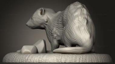 Animal figurines (Ferret, STKJ_3247) 3D models for cnc