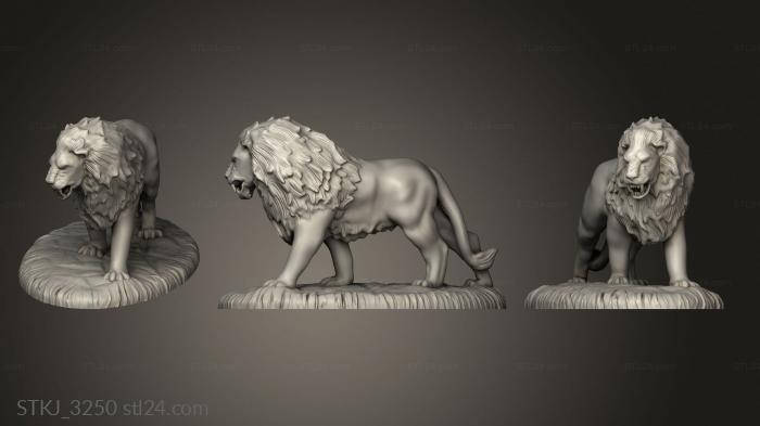 Статуэтки животных (STKJ_3250) 3D модель для ЧПУ станка