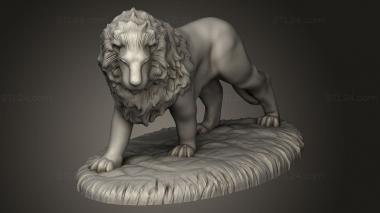 Animal figurines (Lion, STKJ_3251) 3D models for cnc