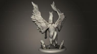 Animal figurines (Pegasus, STKJ_3259) 3D models for cnc