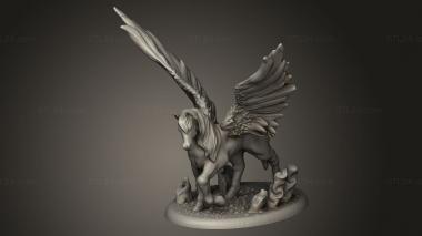 Animal figurines (Pegasus, STKJ_3260) 3D models for cnc