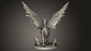 Animal figurines (Pegasus, STKJ_3260) 3D models for cnc