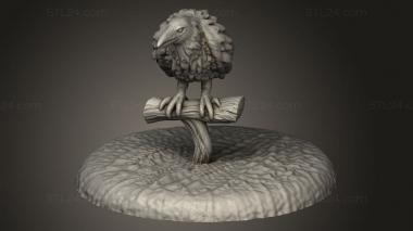 Animal figurines (Raven, STKJ_3264) 3D models for cnc