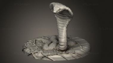 Animal figurines (Snake, STKJ_3268) 3D models for cnc