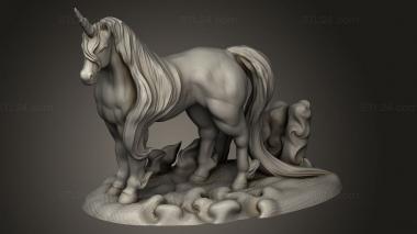 Animal figurines (Unicorn, STKJ_3275) 3D models for cnc