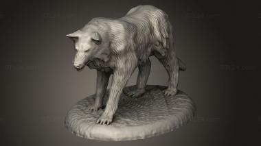 Animal figurines (Wolf, STKJ_3279) 3D models for cnc