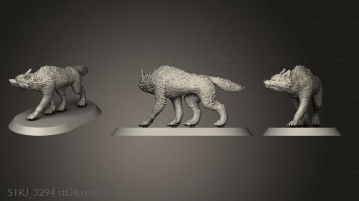 Статуэтки животных (STKJ_3294) 3D модель для ЧПУ станка