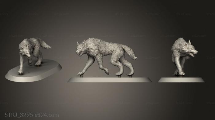 Статуэтки животных (STKJ_3295) 3D модель для ЧПУ станка