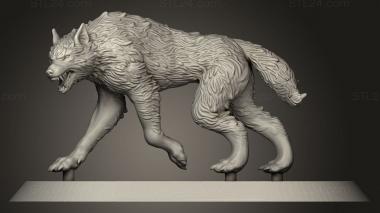 Animal figurines (Abracadabra WOLF SEQUITURS, STKJ_3295) 3D models for cnc