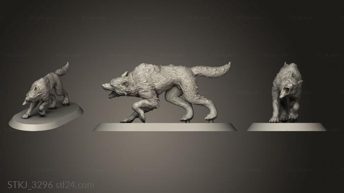 Статуэтки животных (STKJ_3296) 3D модель для ЧПУ станка