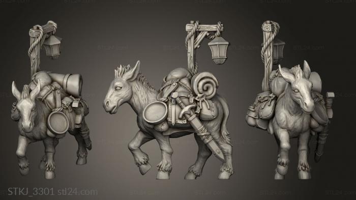 Animal figurines (STKJ_3301) 3D models for cnc