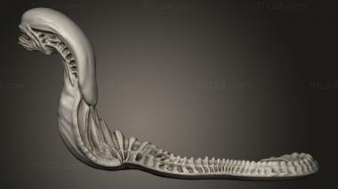 Animal figurines (ALIEN BELLY BURSTER, STKJ_3304) 3D models for cnc