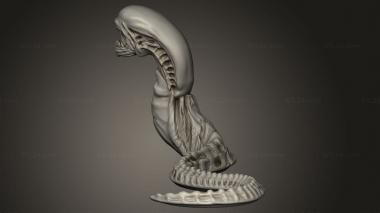 Animal figurines (ALIEN BELLY BURSTER, STKJ_3307) 3D models for cnc