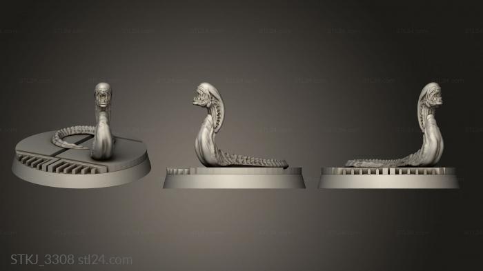 Статуэтки животных (STKJ_3308) 3D модель для ЧПУ станка