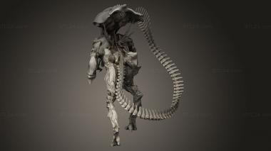 Animal figurines (ALIEN Queen, STKJ_3313) 3D models for cnc