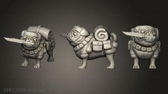 Animal figurines (STKJ_3318) 3D models for cnc