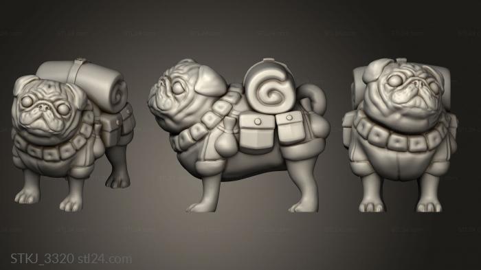Animal figurines (STKJ_3320) 3D models for cnc