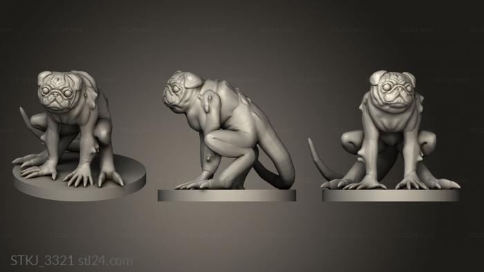 Animal figurines (STKJ_3321) 3D models for cnc