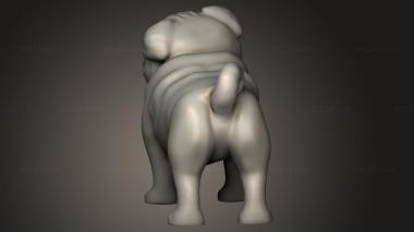 Animal figurines (All The Pugs Pug Only, STKJ_3322) 3D models for cnc