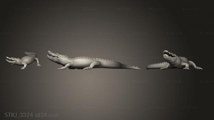 Статуэтки животных (STKJ_3324) 3D модель для ЧПУ станка