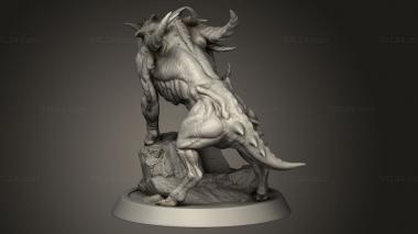 Animal figurines (Alpha HellHound, STKJ_3329) 3D models for cnc