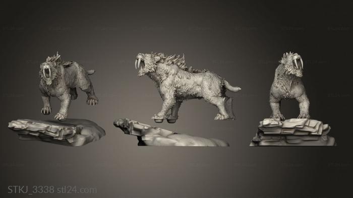 Статуэтки животных (STKJ_3338) 3D модель для ЧПУ станка