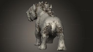 Animal figurines (Ancient Tiger Cubs Cub, STKJ_3341) 3D models for cnc