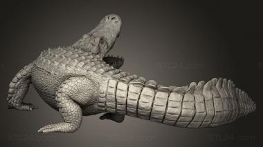 Animal figurines (Animal American Alligator attack, STKJ_3345) 3D models for cnc