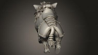 Animal figurines (Animal Mounts Boar, STKJ_3355) 3D models for cnc