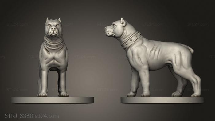 Animal figurines (Animals Dog, STKJ_3360) 3D models for cnc