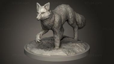 Animal figurines (Animals Fox, STKJ_3361) 3D models for cnc