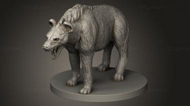 Animal figurines (Animals Hyena, STKJ_3363) 3D models for cnc