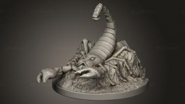 Animal figurines (Animals Scorpion, STKJ_3368) 3D models for cnc