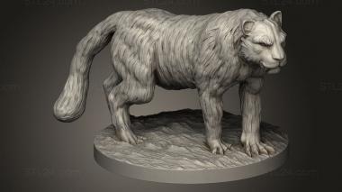 Animal figurines (Animals Snow Leopard, STKJ_3369) 3D models for cnc