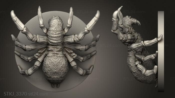 Animal figurines (Animals Spider, STKJ_3370) 3D models for cnc