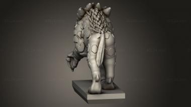 Animal figurines (Daemon Chaos Hound, STKJ_3374) 3D models for cnc