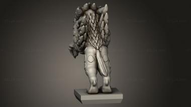 Animal figurines (Daemon Chaos Hound, STKJ_3384) 3D models for cnc