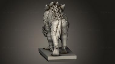 Animal figurines (Daemon Chaos Hound, STKJ_3385) 3D models for cnc